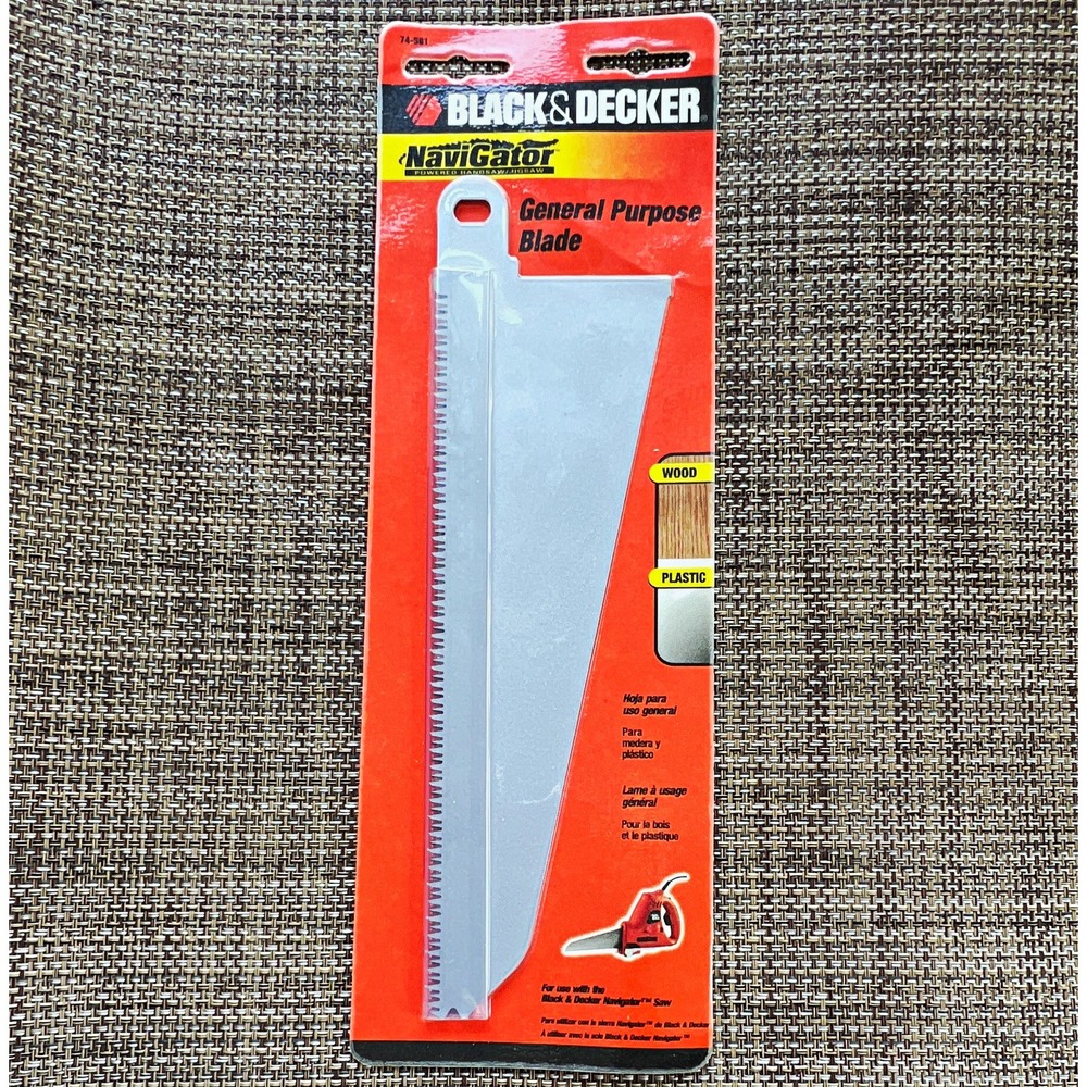 BLACK & DECKER NaviGator General Purpose Blade 74-591 Steel for Wood & Plastic